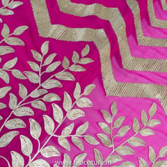 Rani Color Georgette Embroidered Fabric