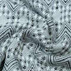 Black & White Jacquard Fabric