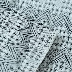 Black & White Jacquard Fabric