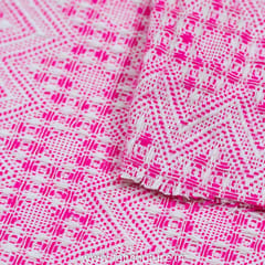 Pink Jacquard Fabric