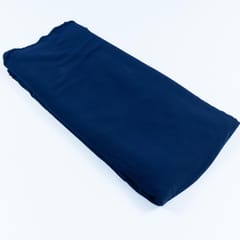 Blue Color Double Georgette Lycra fabric