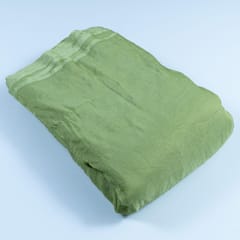 Green Color Crush Art Tissue Silk fabric