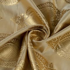 Beige Color Brocade fabric