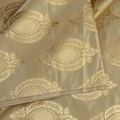 Beige Color Brocade fabric