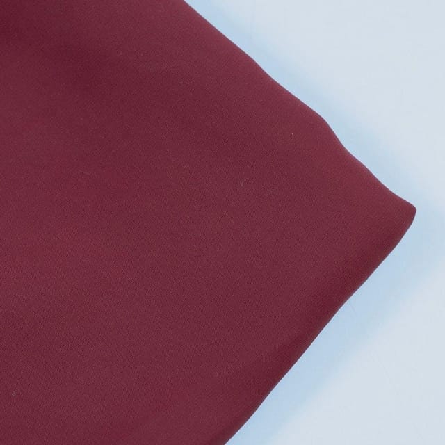 Maroon Color BSY Crepe Spandex fabric