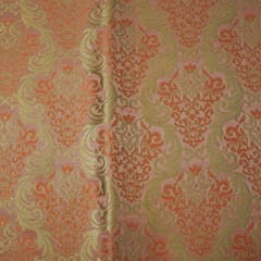 PeachKimkhab Brocade fabric