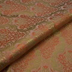 PeachKimkhab Brocade fabric