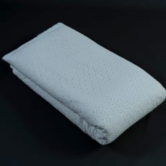 White Dyeable Cotton Chikan fabric