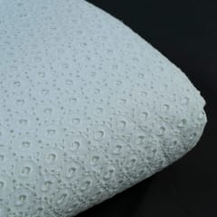 White Dyeable Cotton Chikan fabric