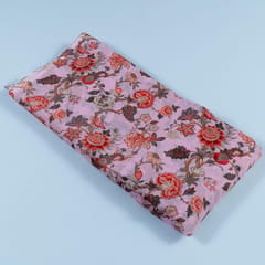 Pink Color Kota Digital Printed Fabric