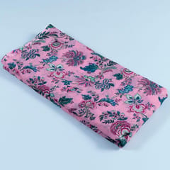 Pink Color Kota Digital Printed Fabric