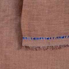 Light Brown Pure Linen 60Lea fabric