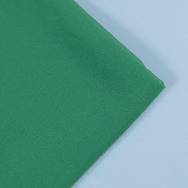 Green Poly Georgette fabric