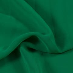 Green Color Poly Georgette fabric