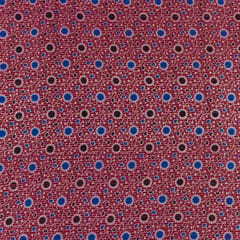 Red Color Kantha Dobbi Ajarakh Printed Fabric