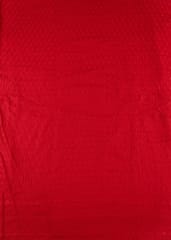 Red color Big width Rayon chikan fabric