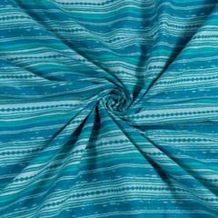 Sea GreenCotton Block Printed Fabric