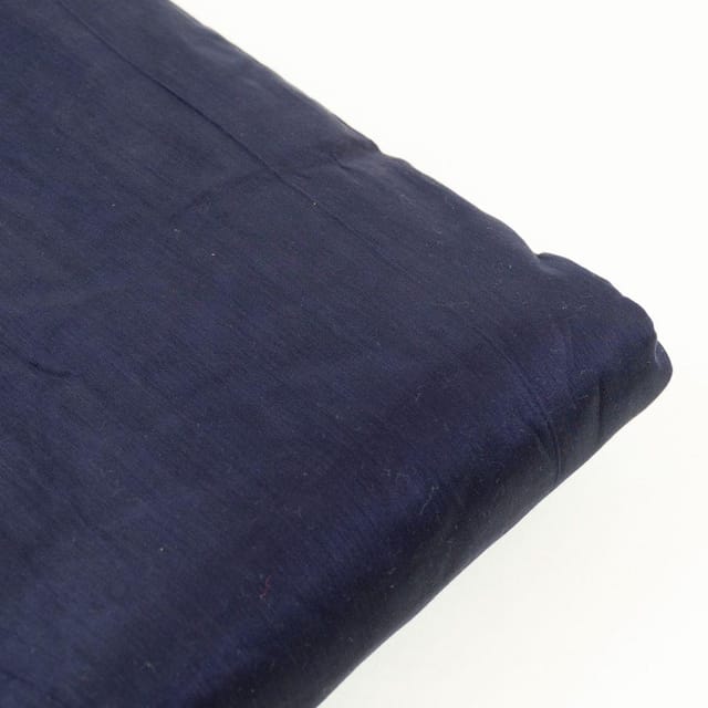 Navy Blue Modal Chanderi fabric