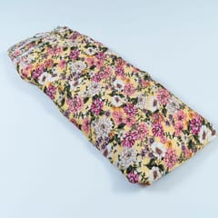 Multi Color Armani Satin Digital Printed Fabric