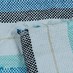 LIGHT  BLUE  WITH STRIPES JACQUARD fabric