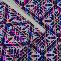 PURPLE JACQUARD fabric