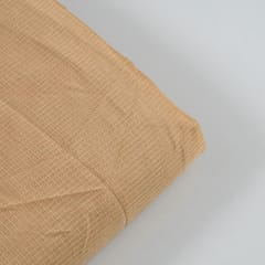 Beige Color Kota Doria Checks fabric