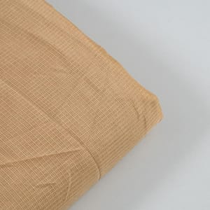 Beige Color Kota Doria Checks fabric