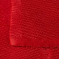 Red Color Kota Doria Checks fabric