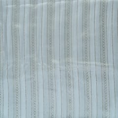 White Color Dyeable Chinon Chiffon With Gota Embroidered Fabric