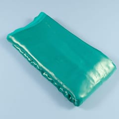 Sea Green Color Shimmer Georgette Foil fabric