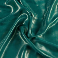 Green Color Shimmer Georgette Foil fabric