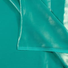 Sea Green Color Shimmer Georgette Foil fabric