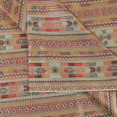 Multi Color Georgette Foil Printed Fabric