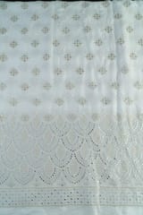 Chinon Chiffon Faux Mirror Embroidery (1.40Meter Piece)