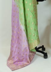 Move Green Dola Banarsi Jacquard Duppata