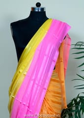 Ombre Color Satin Saree