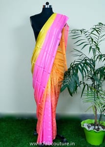 Ombre Color Satin Saree