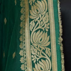 Green Dola Banarsi Jacquard Duppata