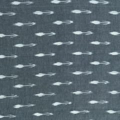 GREY WITH WHITE  DESIGN fabric