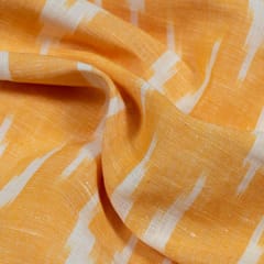 YELLOW  WITH  WHITE  ARROY  IKAT fabric