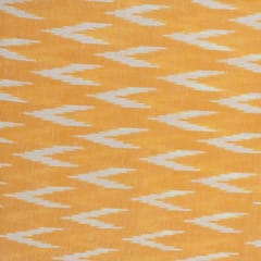 YELLOW  WITH  WHITE  ARROY  IKAT fabric