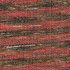 RED WITH BROWN JACQUARD fabric