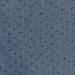 Blue Color Tencel Denim Cherry Printed Fabric