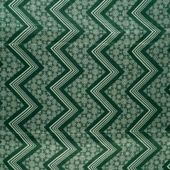 Green Color Mashru Silk Ajrakh Printed Fabric