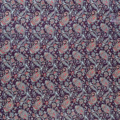 Purple Color Pashmina Printed Fabric