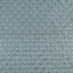 Dyeable Net Sequin Embroidered Fabric