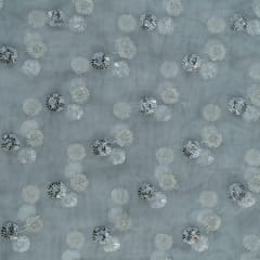 Dyeable Net Sequin Embroidered Fabric