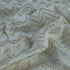 Dyeable Georgette Thread and Sequins Embroidered Fabric