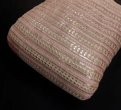 Dyeable Uppada Embroidered Fabric