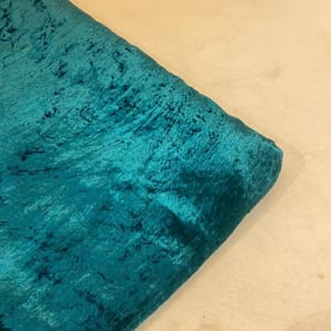 Teal Green Color Viscose Velvet fabric